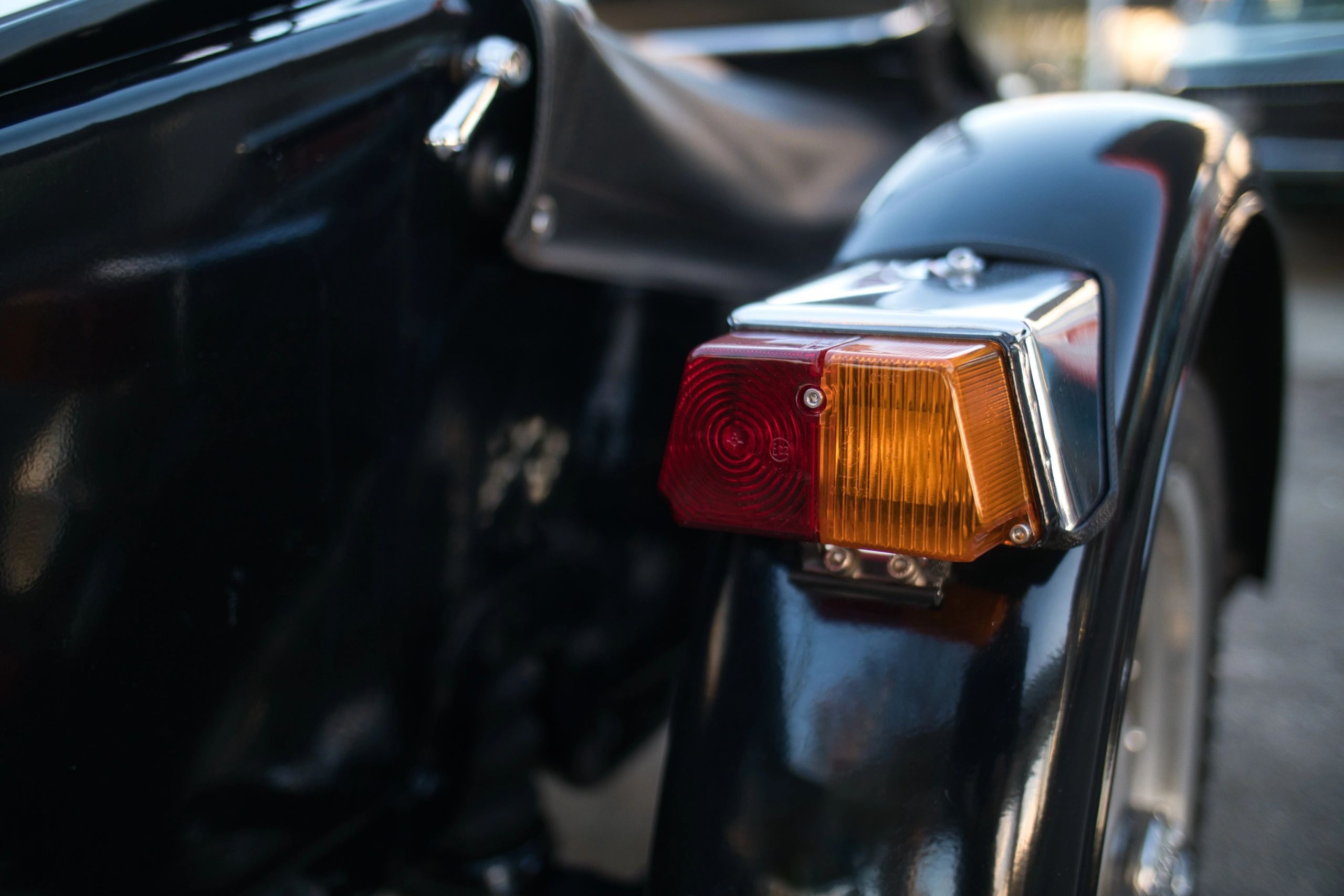 Motorcycle detail representing client build