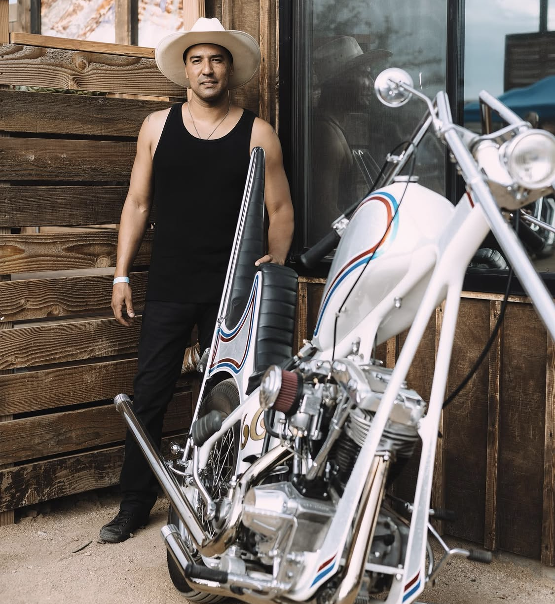 Custom motorcycle build at Freds Frames