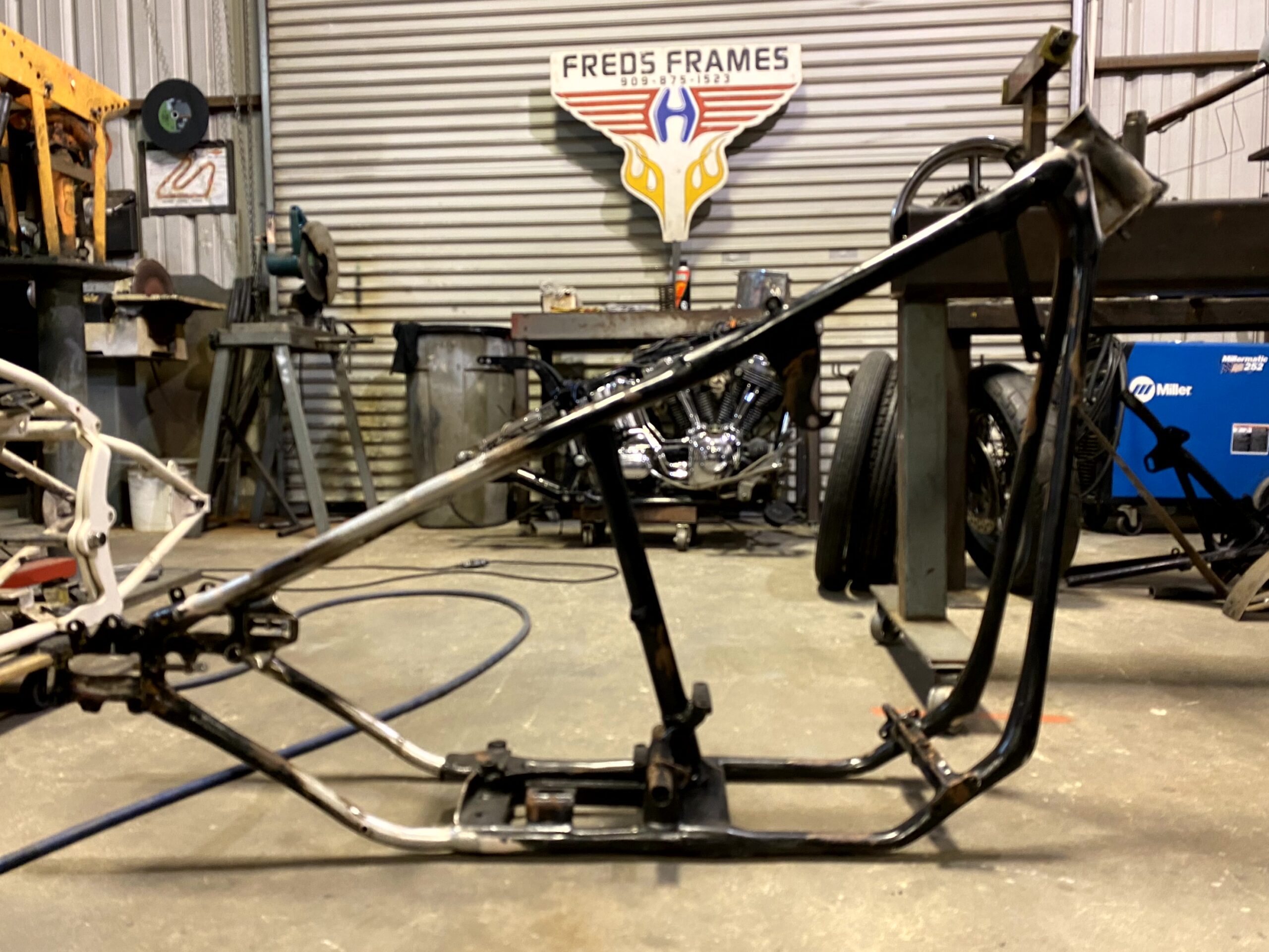 Custom motorcycle fabrication and finish work